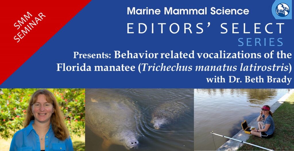 SMM Seminar Editors’ Select Series: Behavior related vocalizations of